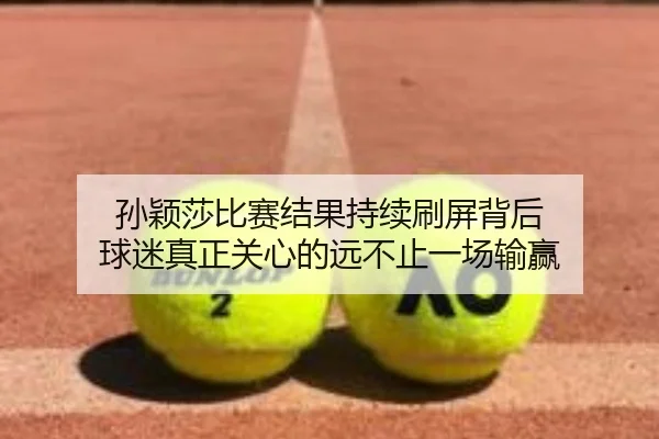 孙颖莎比赛结果持续刷屏背后 球迷真正关心的远不止一场输赢 | DBDianjing